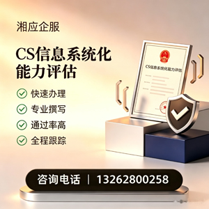 新疆CS信息系统化能力评估申报服务